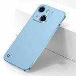 Electroplating Frosted Frameless Phone Case For iPhone 13(Light Blue)
