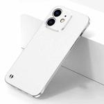 For iPhone 11 Electroplating Frosted Frameless Phone Case (White)