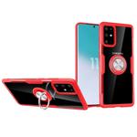 For Galaxy S20 Scratchproof TPU + Acrylic Ring Bracket Protective Case(Red)