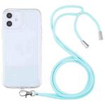 For iPhone 11 Lanyard Transparent TPU Phone Case (Sky Blue)