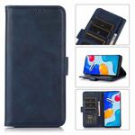 For Samsung Galaxy S22 5G Cow Texture Leather Phone Case(Blue)