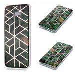 For Galaxy J4+ Plating Marble Pattern Soft TPU Protective Case(Green)
