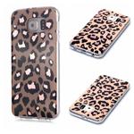 For Galaxy S6 edge Plating Marble Pattern Soft TPU Protective Case(Leopard)