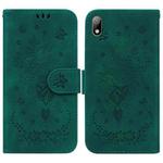 For Huawei Y5 2019 / Honor 8S Butterfly Rose Embossed Leather Phone Case(Green)