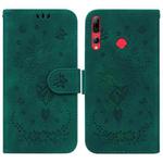 For Huawei P Smart+ 2019 / Enjoy 9s Butterfly Rose Embossed Leather Phone Case(Green)
