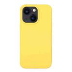 For iPhone 14 Liquid Silicone Phone Case (Yellow)