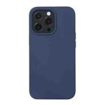 For iPhone 14 Pro Liquid Silicone Phone Case (Midnight Blue)