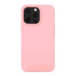 For iPhone 14 Pro Liquid Silicone Phone Case (Cherry Blossom Pink)