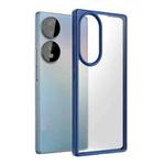 For Honor 70 Four-corner Shockproof TPU + PC Phone Case(Blue)