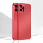 Ultra Thin Electroplated Frosted TPU Phone Case For iPhone 13 Pro(Red)