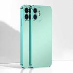 Ultra Thin Electroplated Frosted TPU Phone Case For iPhone 12(Light Green)