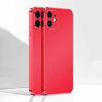 Ultra Thin Electroplated Frosted TPU Phone Case For iPhone 11(Red)
