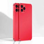Ultra Thin Electroplated Frosted TPU Phone Case For iPhone 11 Pro Max(Red)