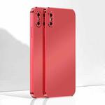 Ultra Thin Electroplated Frosted TPU Phone Case For iPhone XS(Red)