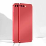 Ultra Thin Electroplated Frosted TPU Phone Case For iPhone 8 Plus / 7 Plus(Red)