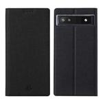 For Google Pixel 6a ViLi DMX Series Shockproof Magnetic Flip Leather Phone Case(Black)