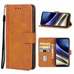 For Motorola Moto G52j 5G Leather Phone Case(Brown)