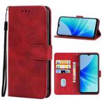 For OPPO A57 4G Leather Phone Case(Red)