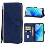For OPPO A57 4G Leather Phone Case(Blue)