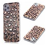 For iPhone 11 Pro Max Plating Marble Pattern Soft TPU Protective Case(Leopard)