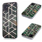 For iPhone 11 Plating Marble Pattern Soft TPU Protective Case(Green)