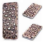 For iPhone XR Plating Marble Pattern Soft TPU Protective Case(Leopard)