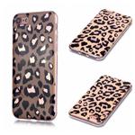 For iPhone 7 / 8 Plating Marble Pattern Soft TPU Protective Case(Leopard)