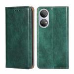 For Honor Play 30 Plus Gloss Oil Solid Color Magnetic Flip Leather Phone Case(Green)