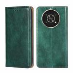 For Honor X30 Gloss Oil Solid Color Magnetic Flip Leather Phone Case(Green)