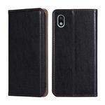 For Sony Xperia Ace III Gloss Oil Solid Color Magnetic Flip Leather Phone Case(Black)