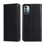 For Nokia G21 / G11 Gloss Oil Solid Color Magnetic Flip Leather Phone Case(Black)