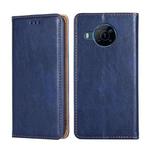 For Nokia X100 Gloss Oil Solid Color Magnetic Flip Leather Phone Case(Blue)