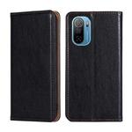 For Ulefone Note 13P Gloss Oil Solid Color Magnetic Flip Leather Phone Case(Black)