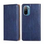 For Ulefone Note 13P Gloss Oil Solid Color Magnetic Flip Leather Phone Case(Blue)