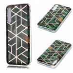 For Xiaomi Mi CC9e / Mi A3 Plating Marble Pattern Soft TPU Protective Case(Green)