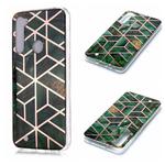 For Xiaomi Redmi Note 8 Plating Marble Pattern Soft TPU Protective Case(Green)