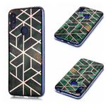 For Xiaomi Redmi Note 7 Plating Marble Pattern Soft TPU Protective Case(Green)