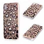 For Xiaomi Redmi 7A Plating Marble Pattern Soft TPU Protective Case(Leopard)