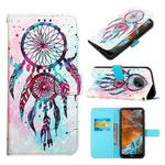 For Nokia G300 3D Painting Horizontal Flip Leather Case(Color Drop Wind Chimes)