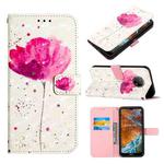 For Nokia G300 3D Painting Horizontal Flip Leather Case(A Flower)