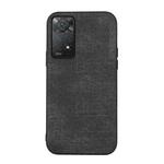 For Xiaomi Redmi Note 11 Pro Brugg Texture PU Shockproof Phone Case(Black)