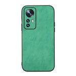 For Xiaomi 12 / 12X Falette Texture PU Shockproof Phone Case(Green)