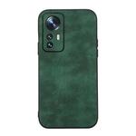 For Xiaomi 12 Pro Morocco Texture PU Shockproof Phone Case(Green)