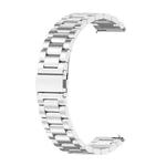 For Huawei GT 3 Pro 46mm Three-bead Metal Steel Watch Band(Silver)