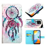 For Xiaomi Redmi 10C 4G Global/Redmi 10 India 3D Painting Horizontal Flip Leather Case(Color Drop Wind Chimes)