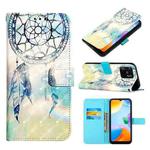 For Xiaomi Redmi 10C 4G Global/Redmi 10 India 3D Painting Horizontal Flip Leather Case(Dream Wind Chimes)