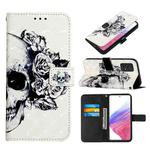 For Samsung Galaxy A53 5G 3D Painting Horizontal Flip Leather Case(Skull)