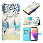 For Samsung Galaxy A73 5G 3D Painting Horizontal Flip Leather Case(Dream Wind Chimes)