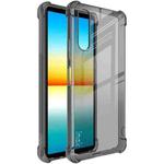 For Sony Xperia 10 IV imak All-inclusive Shockproof Airbag TPU Case with Screen Protector(Transparent Black)
