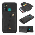 For Infinix Hot 9 / Note 7 Lite Double Buckle Card Slots Magnetic Phone Case(Black)
